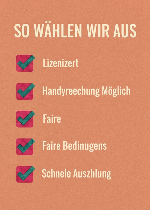 So wählen wir die Casino Handyrechnung Anbieter aus — lizenziert, Handyrechnung möglich, faire Bedingungen und schnelle Auszahlung.